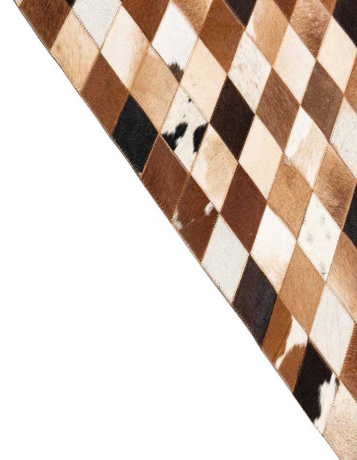 Detail image of  8' x 10' Cowhide Leather Rug