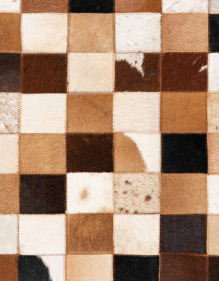 Detail image of  8' x 10' Cowhide Leather Rug