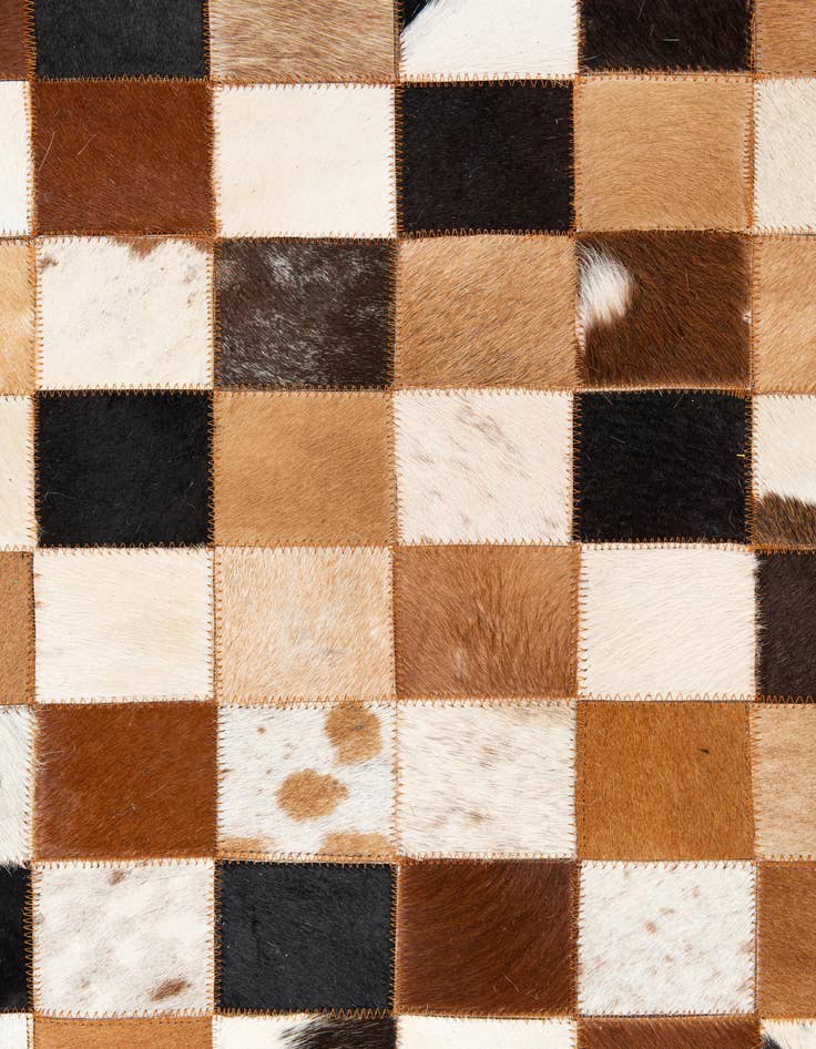 Detail image of  8' x 10' Cowhide Leather Rug