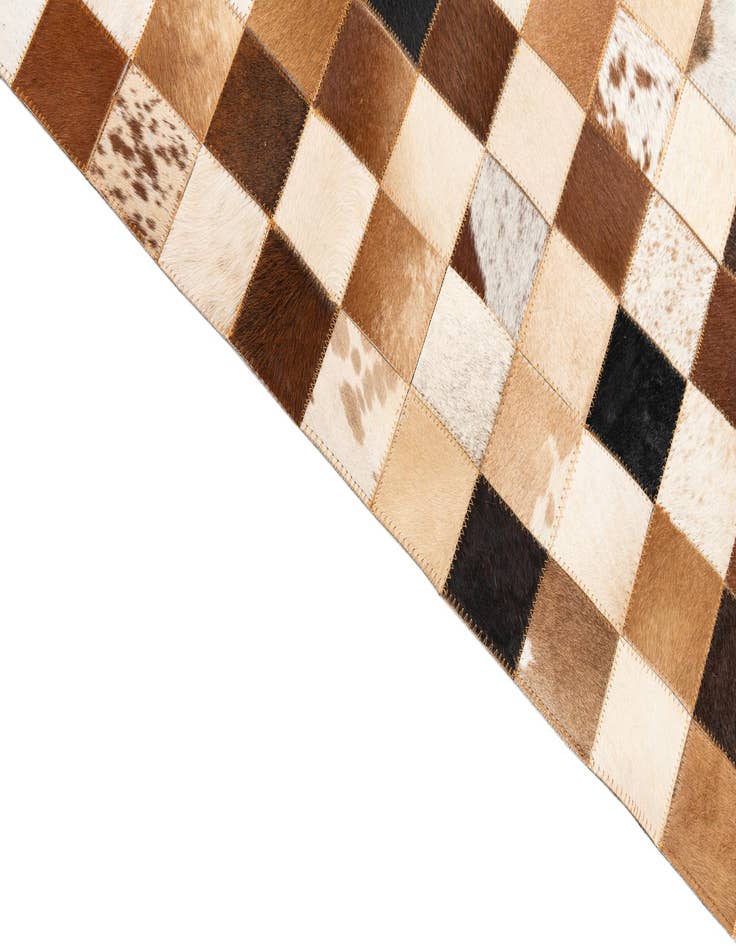 Detail image of  8' x 10' Cowhide Leather Rug