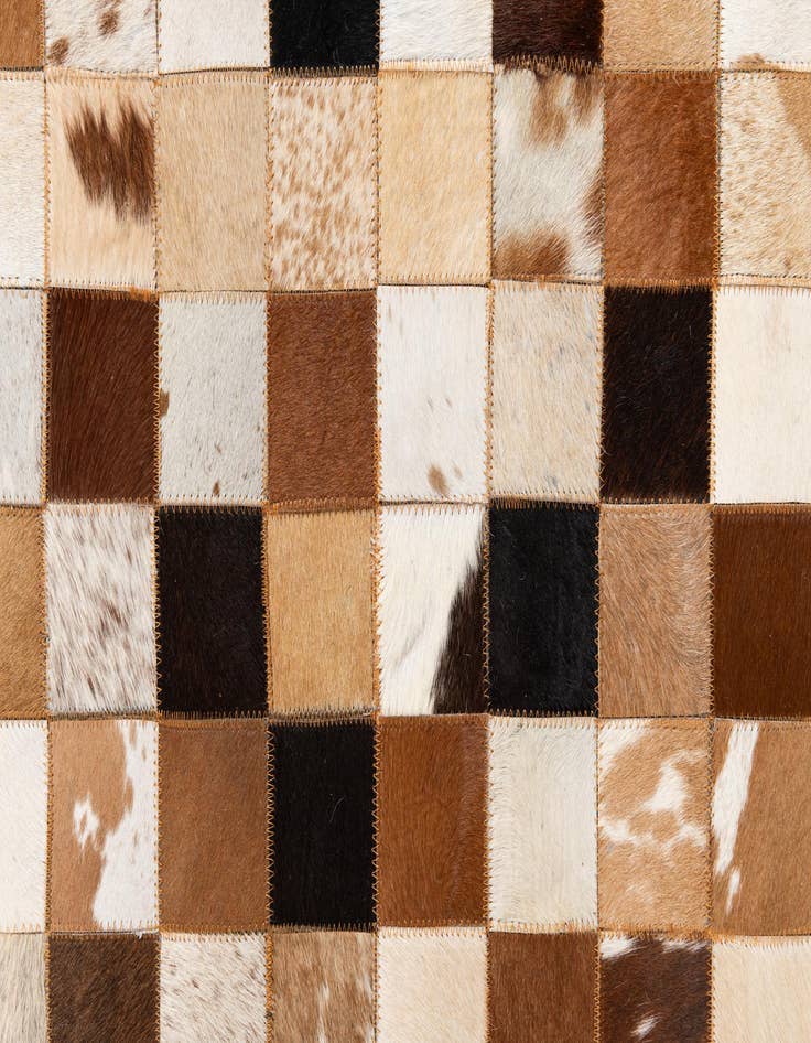 Detail image of  8' x 10' Cowhide Leather Rug