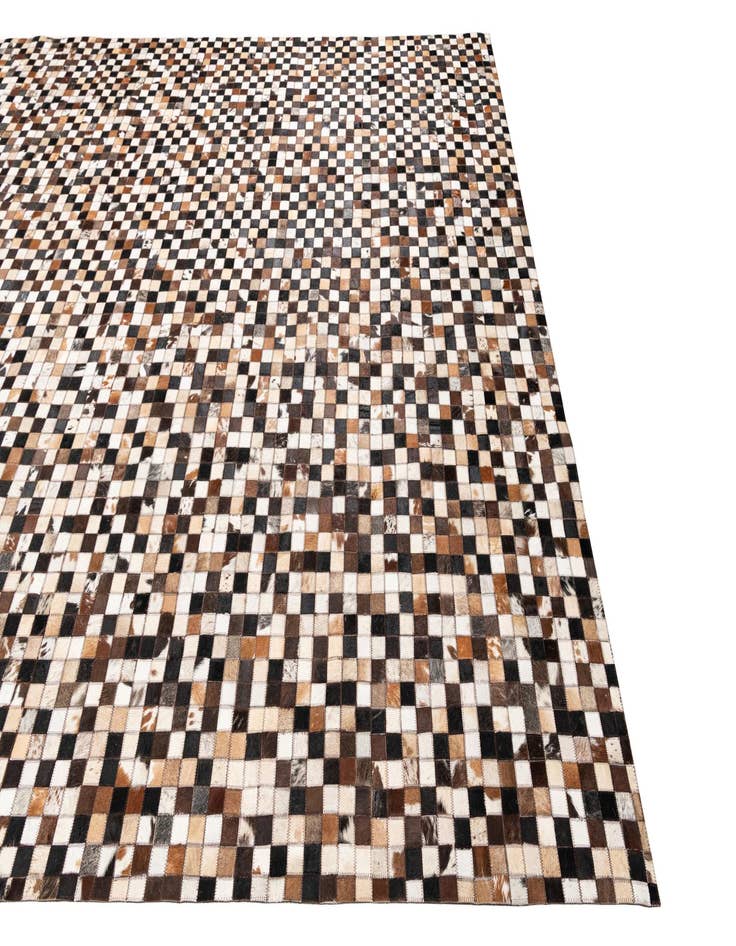 Detail image of  8' 2 x 10' 2 Cowhide Leather Rug