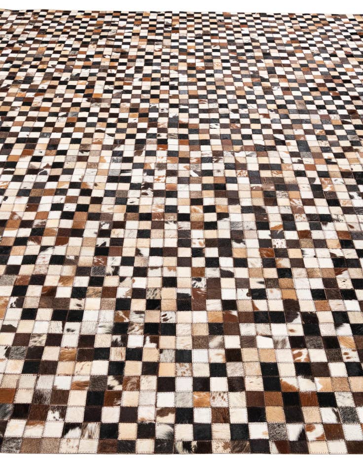 Detail image of  8' 2 x 10' 2 Cowhide Leather Rug