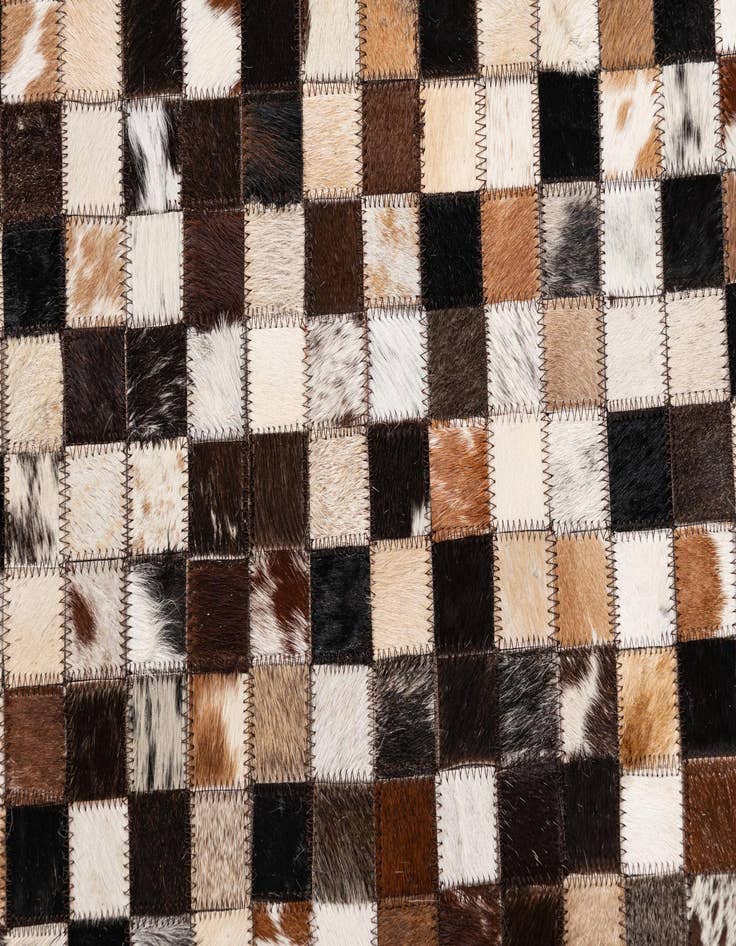 Detail image of  8' 2 x 10' 2 Cowhide Leather Rug
