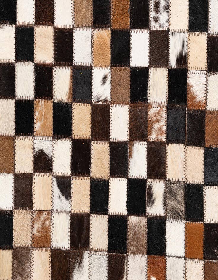 Detail image of  8' 2 x 10' 2 Cowhide Leather Rug