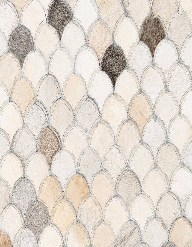 Detail image of  8' x 10' Cowhide Leather Rug