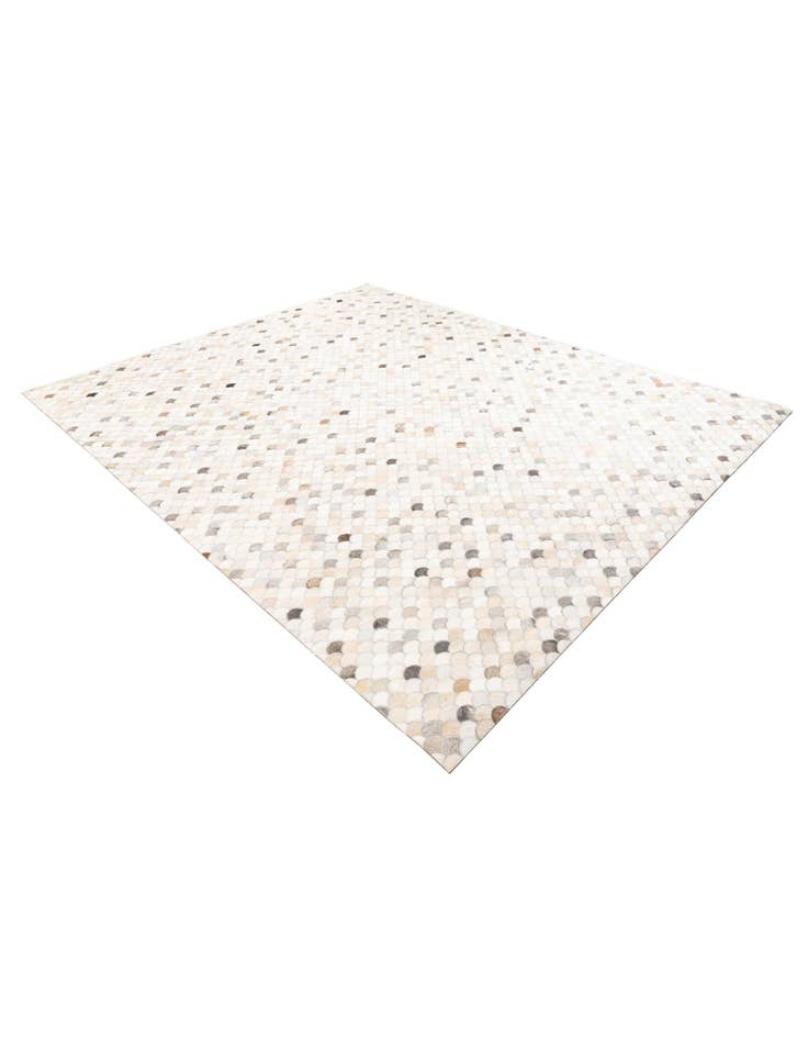 Detail image of  8' 2 x 9' 10 Cowhide Leather Rug