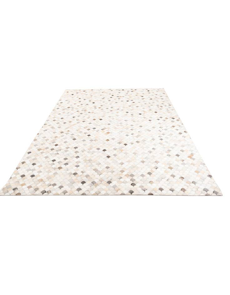 Detail image of  8' 2 x 9' 10 Cowhide Leather Rug