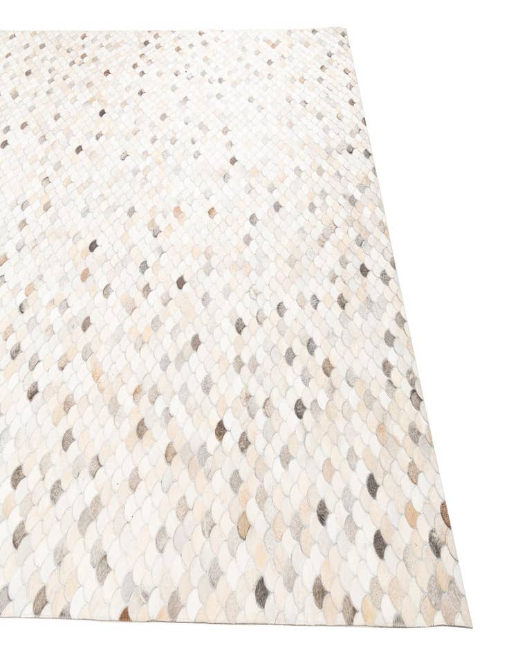 Detail image of  8' 2 x 9' 10 Cowhide Leather Rug