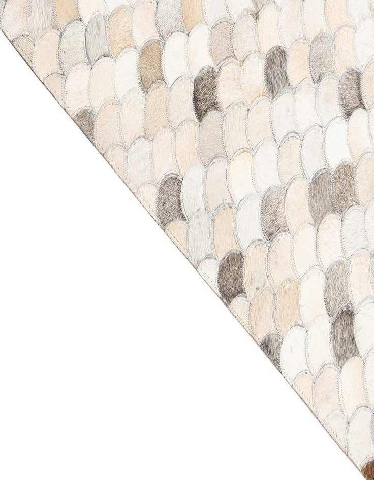 Detail image of  8' 2 x 9' 10 Cowhide Leather Rug