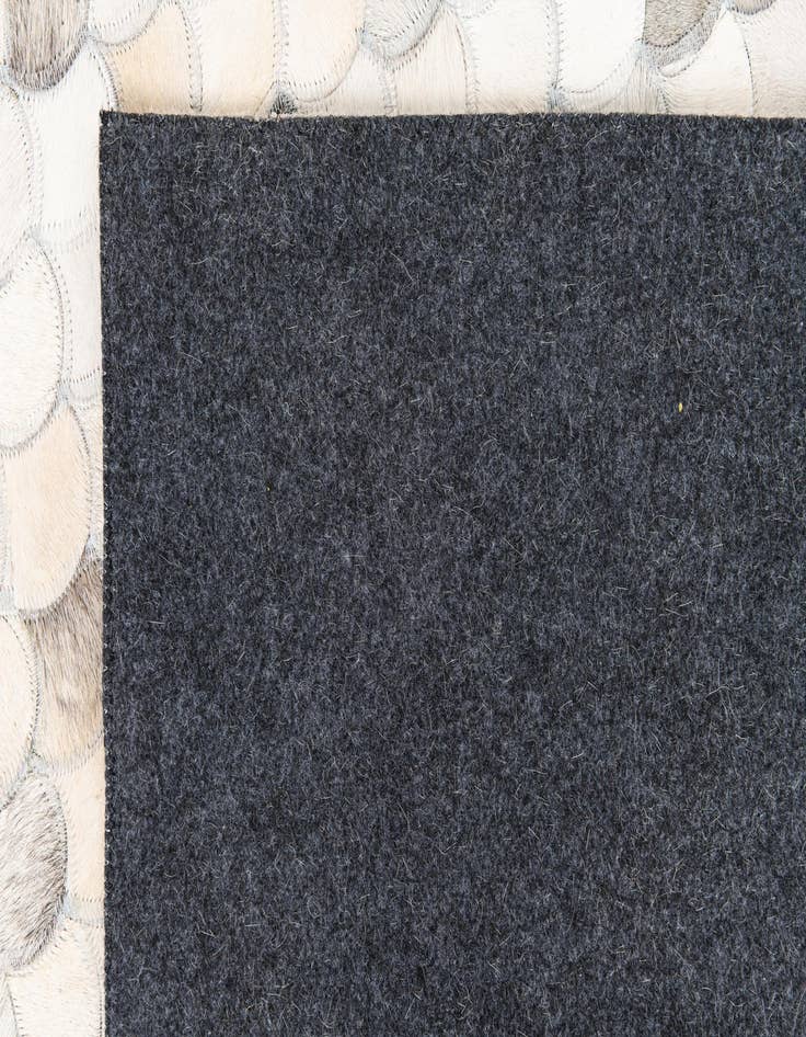 Detail image of  8' 2 x 9' 10 Cowhide Leather Rug