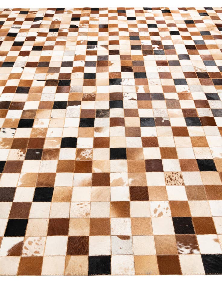 Detail image of  8' x 10' Cowhide Leather Rug