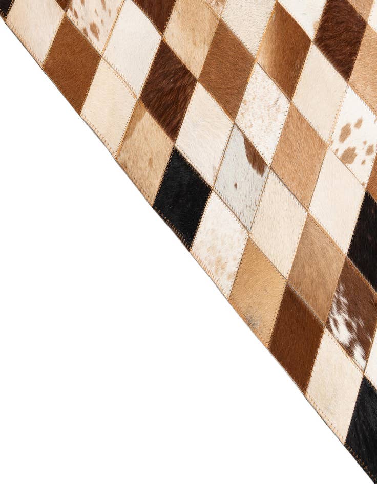 Detail image of  8' x 10' Cowhide Leather Rug