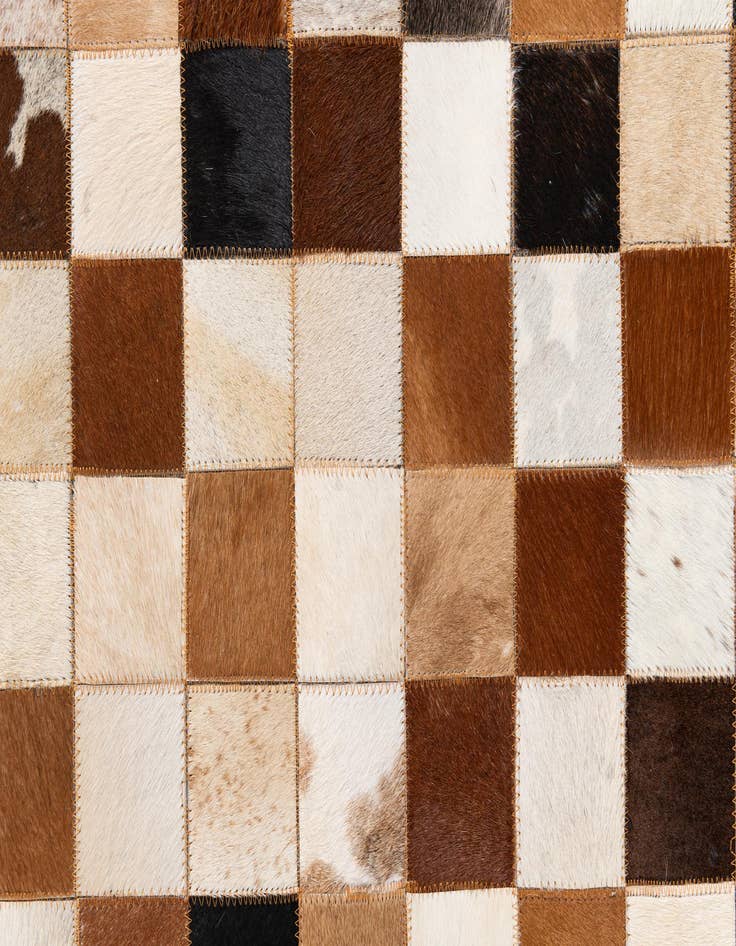 Detail image of  8' x 10' Cowhide Leather Rug