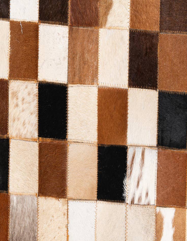 Detail image of  8' x 10' Cowhide Leather Rug