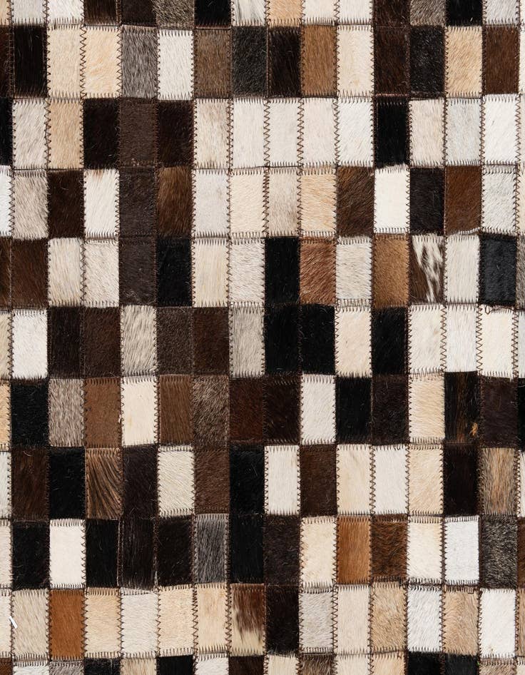 Detail image of  8' x 10' Cowhide Leather Rug