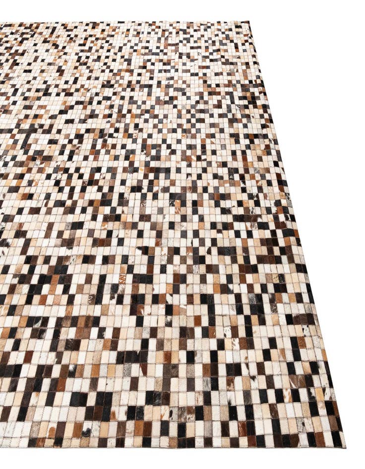 Detail image of  8' 2 x 10' Cowhide Leather Rug