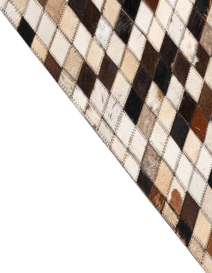 Detail image of  8' 2 x 10' Cowhide Leather Rug