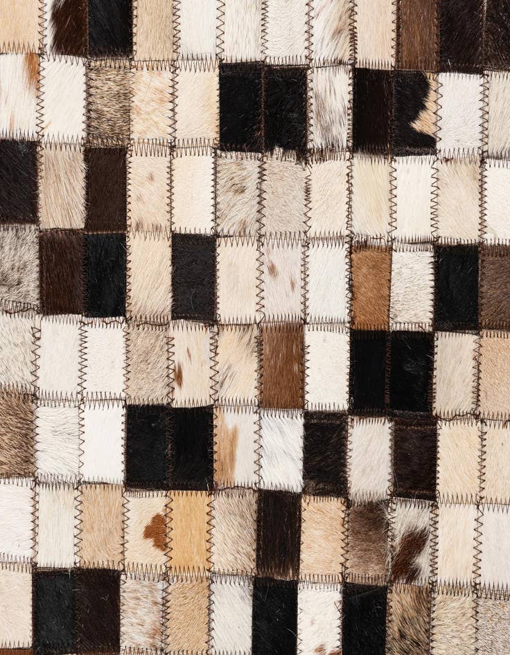 Detail image of  8' 2 x 10' Cowhide Leather Rug