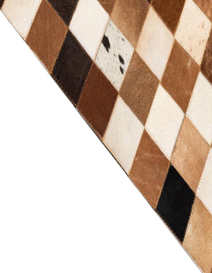 Detail image of  8' x 10' Cowhide Leather Rug