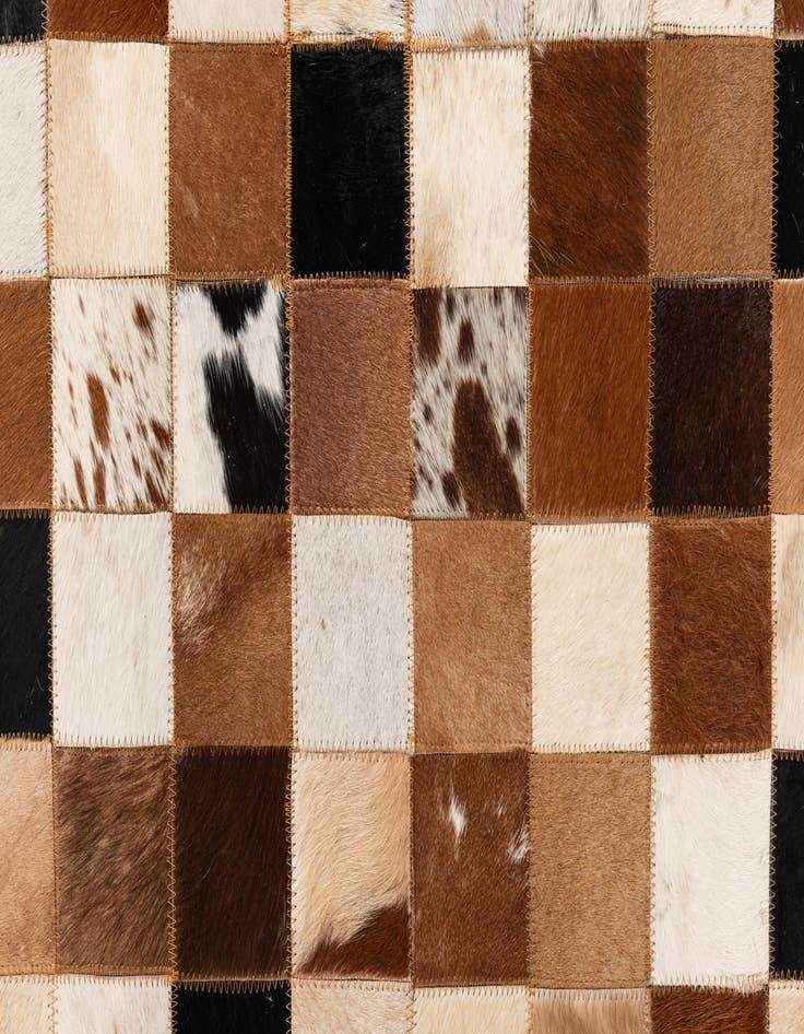 Detail image of  8' x 10' Cowhide Leather Rug