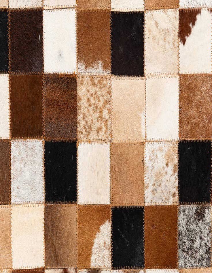 Detail image of  8' x 10' Cowhide Leather Rug