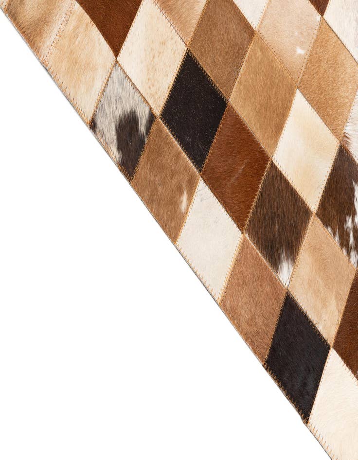 Detail image of  8' x 10' Cowhide Leather Rug