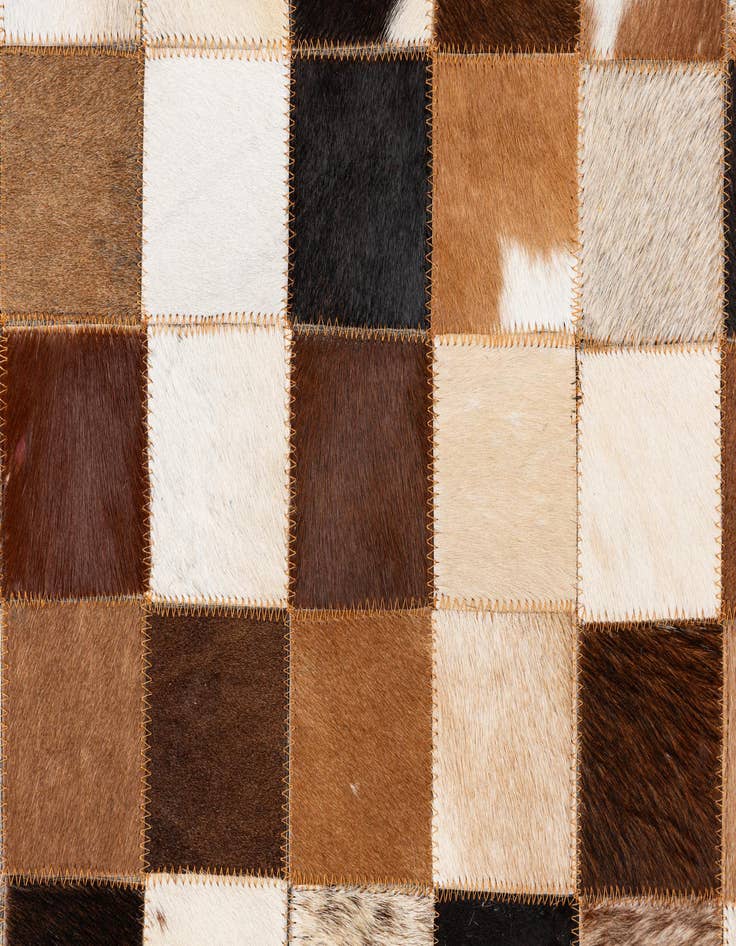 Detail image of  8' x 10' Cowhide Leather Rug