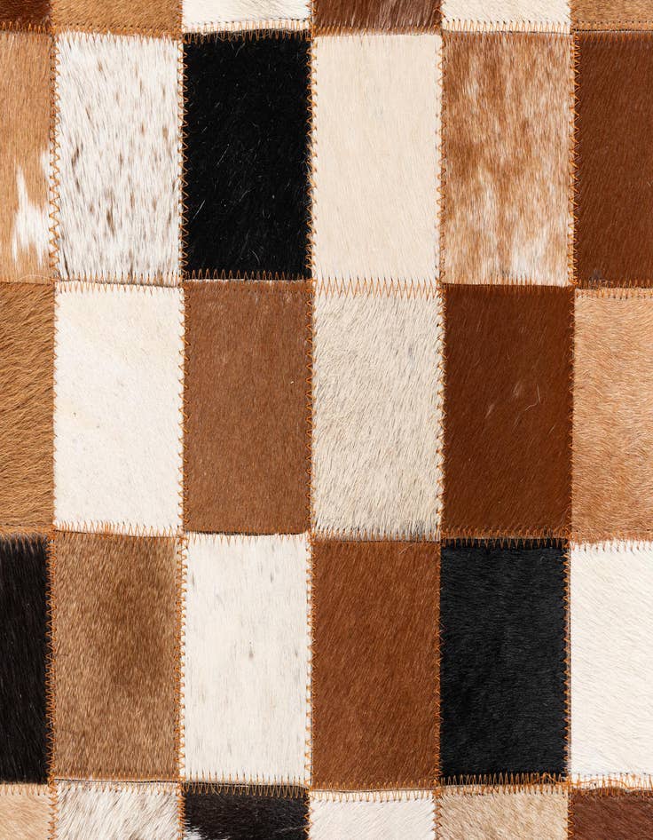 Detail image of  8' x 10' Cowhide Leather Rug