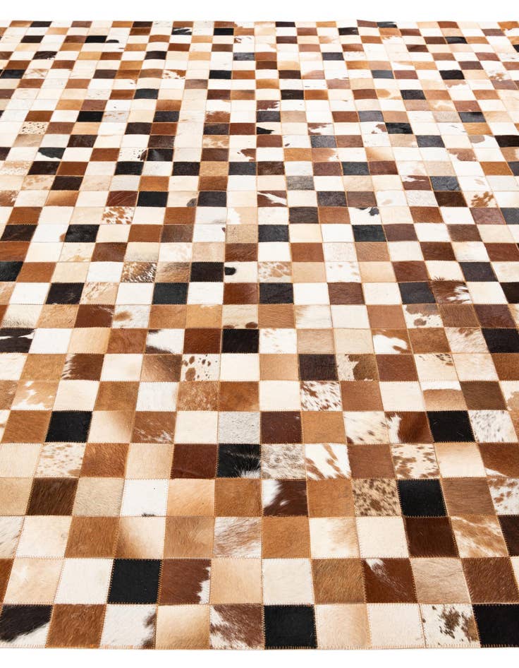 Detail image of  8' x 10' 2 Cowhide Leather Rug