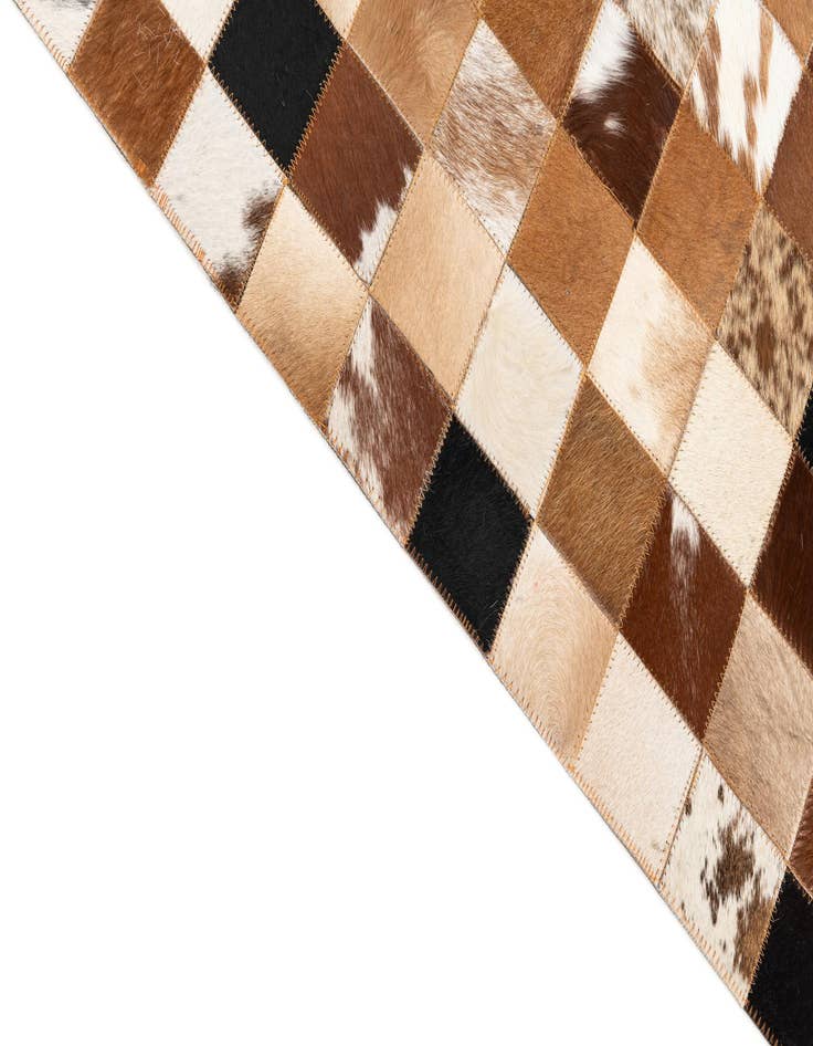Detail image of  8' x 10' 2 Cowhide Leather Rug