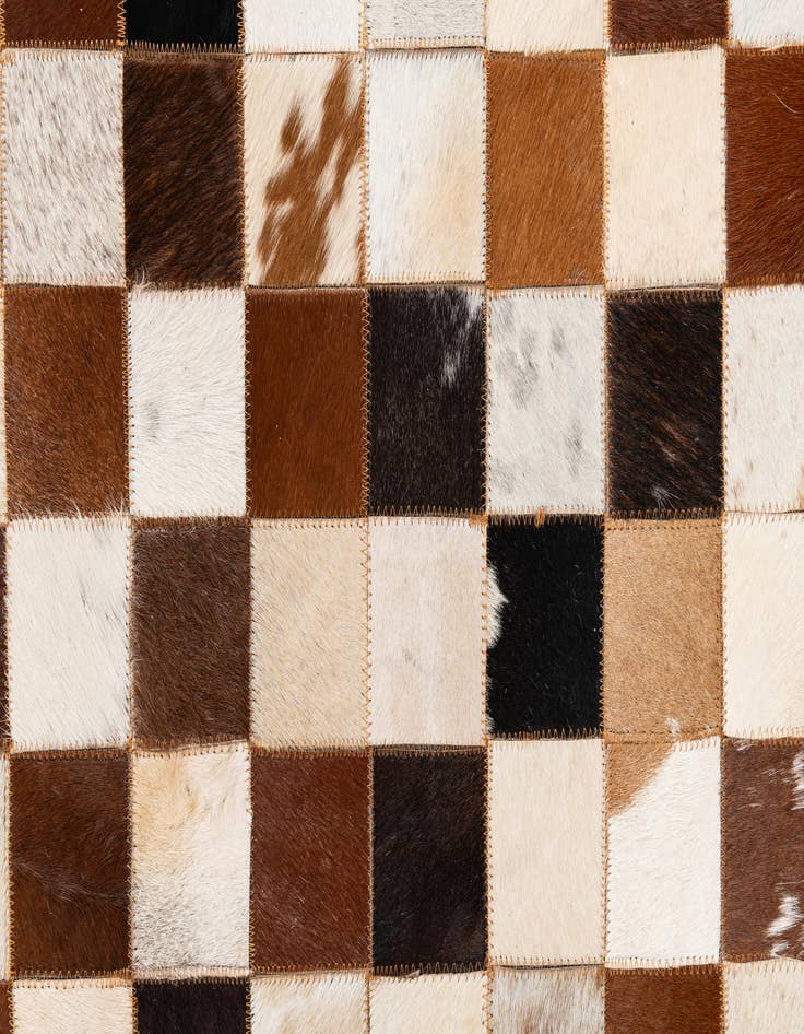 Detail image of  8' x 10' 2 Cowhide Leather Rug