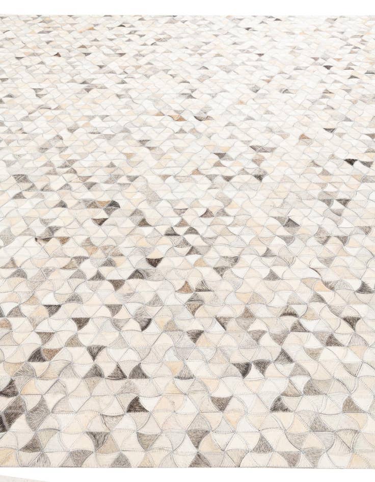 Detail image of  8' x 9' 10 Cowhide Leather Rug