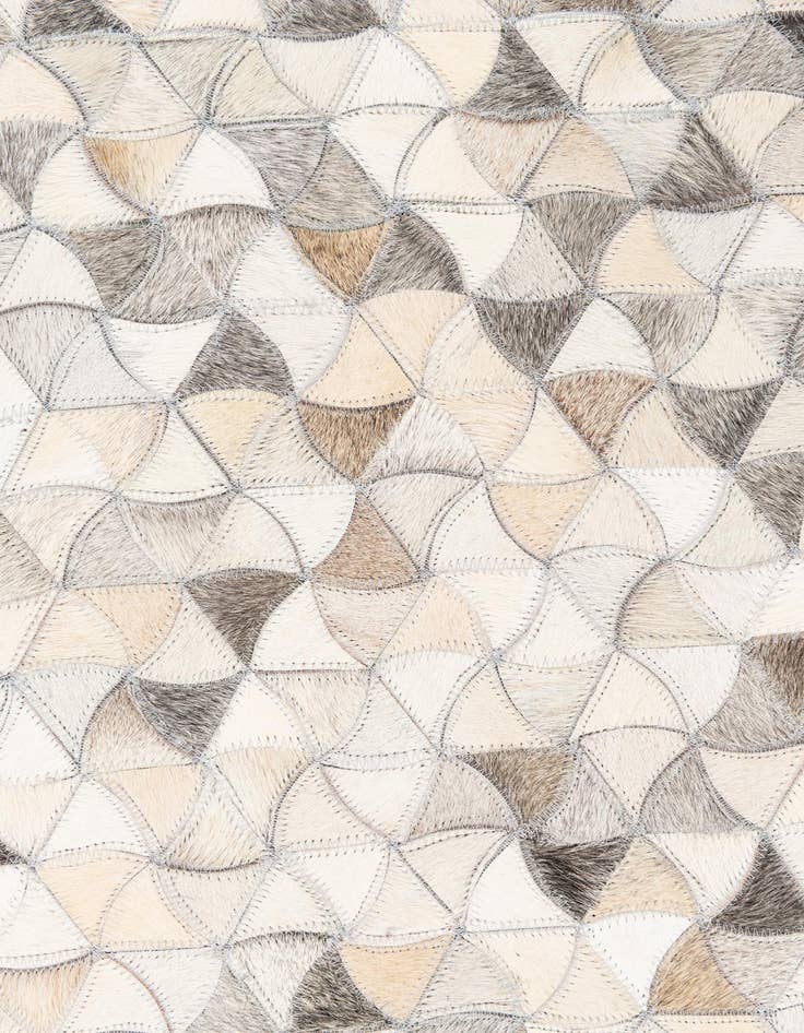 Detail image of  8' x 9' 10 Cowhide Leather Rug