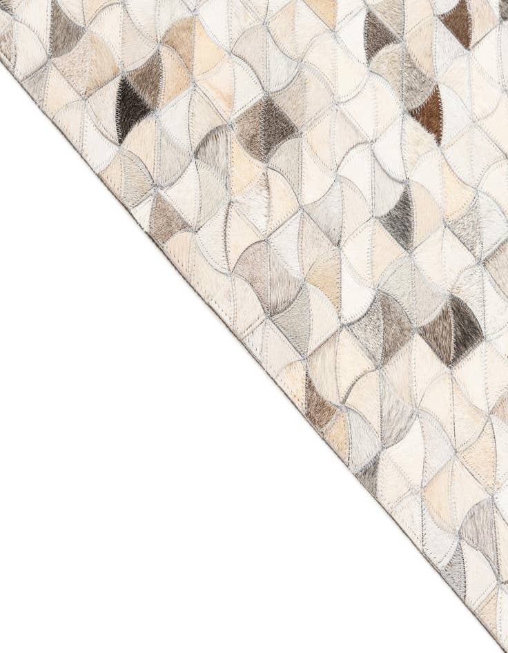 Detail image of  7' 8 x 10' Cowhide Leather Rug