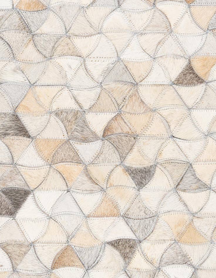 Detail image of  7' 8 x 10' Cowhide Leather Rug