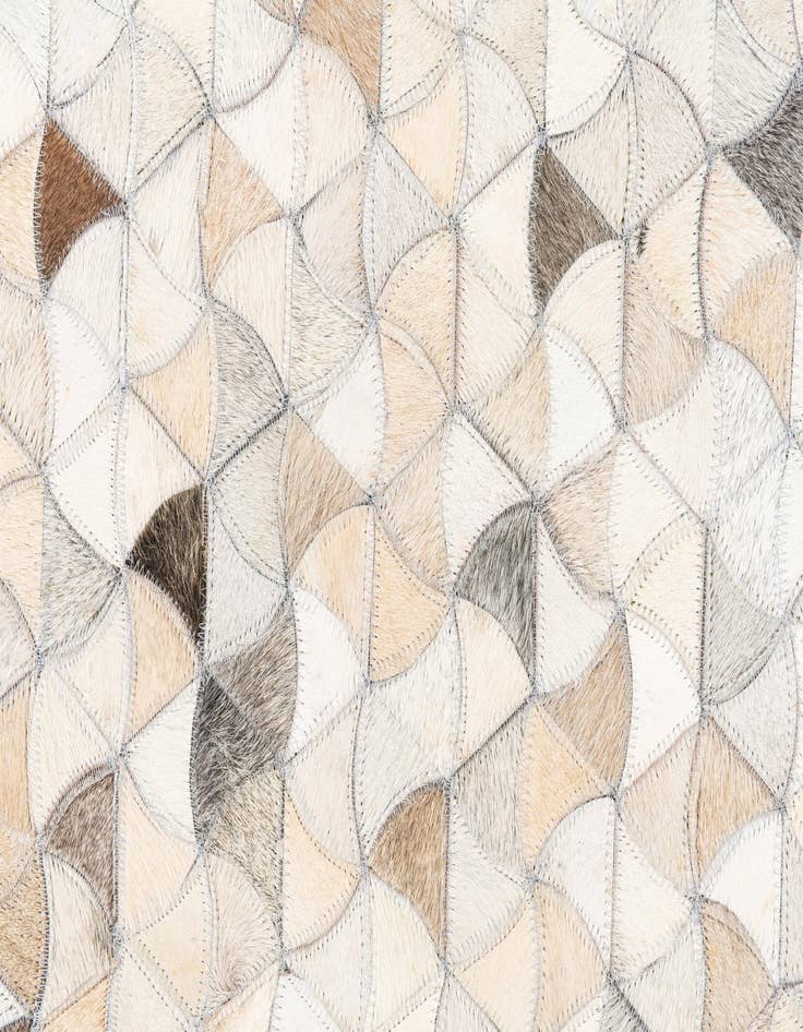 Detail image of  7' 8 x 10' Cowhide Leather Rug