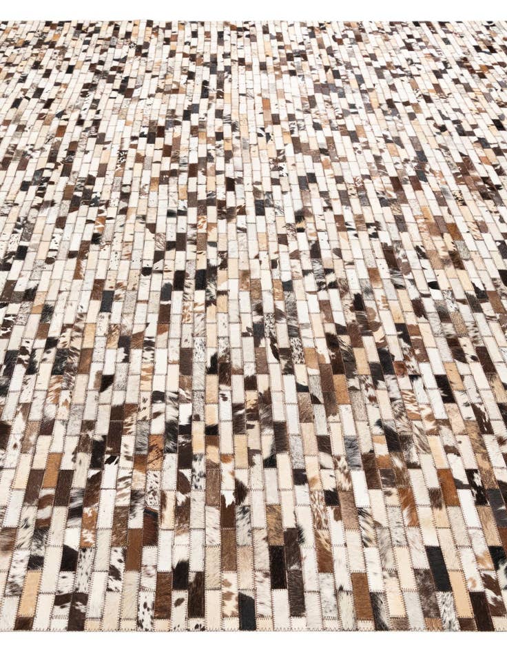 Detail image of  8' 2 x 10' 2 Cowhide Leather Rug