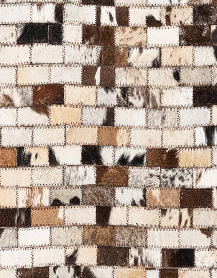 Detail image of  8' 2 x 10' 2 Cowhide Leather Rug