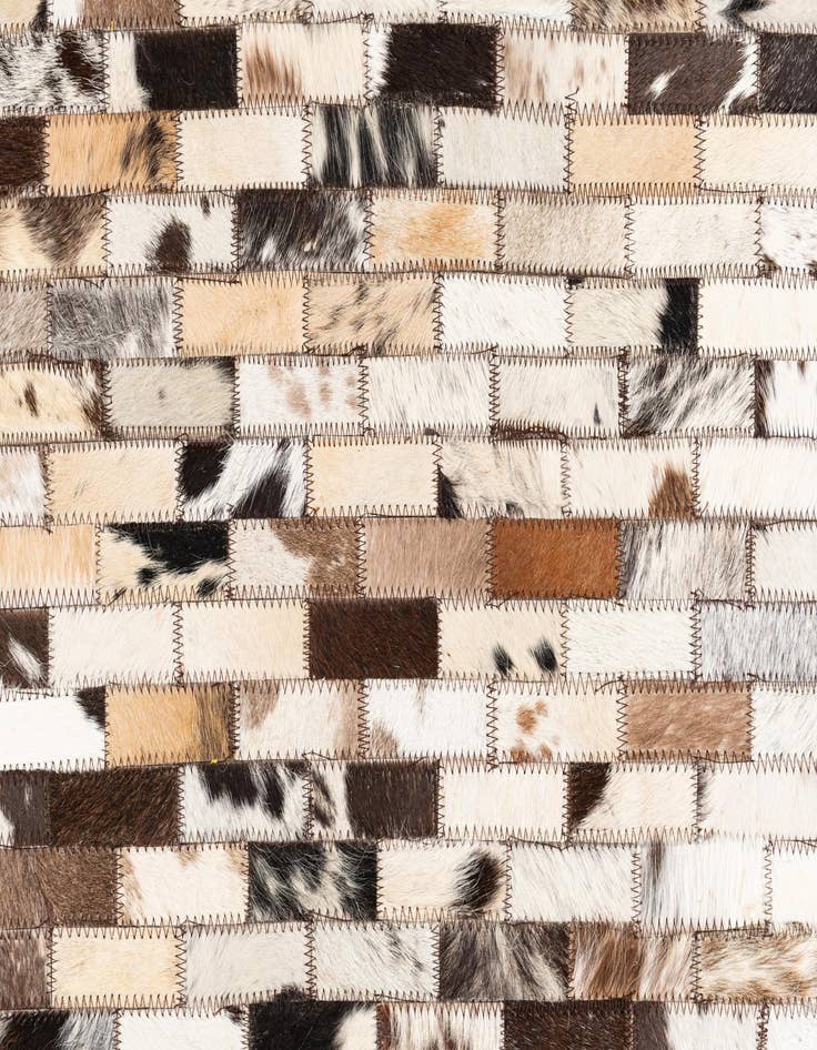 Detail image of  8' 2 x 10' 2 Cowhide Leather Rug