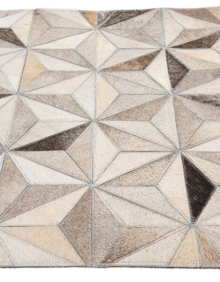 Detail image of  2' 1 x 3' Cowhide Leather Rug