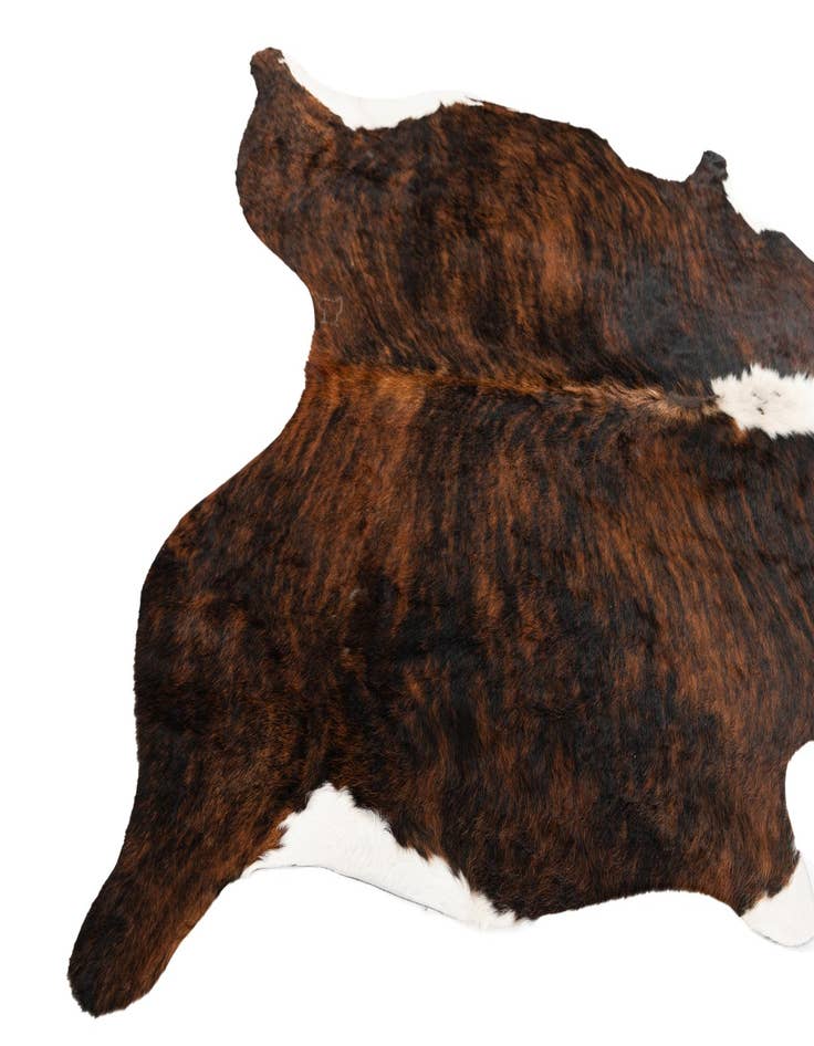 Detail image of  6' 1 x 6' 11 Cowhide Leather Rug