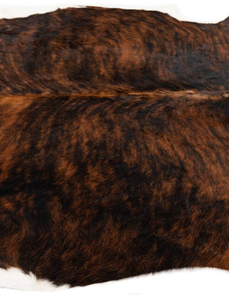 Detail image of  6' 1 x 6' 11 Cowhide Leather Rug