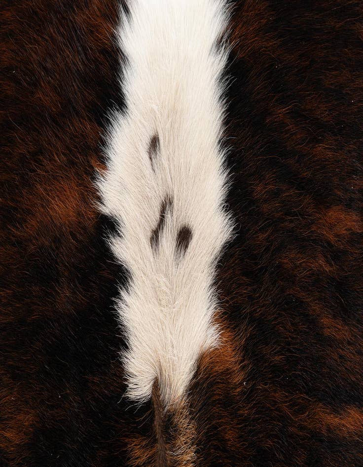 Detail image of  6' 1 x 6' 11 Cowhide Leather Rug