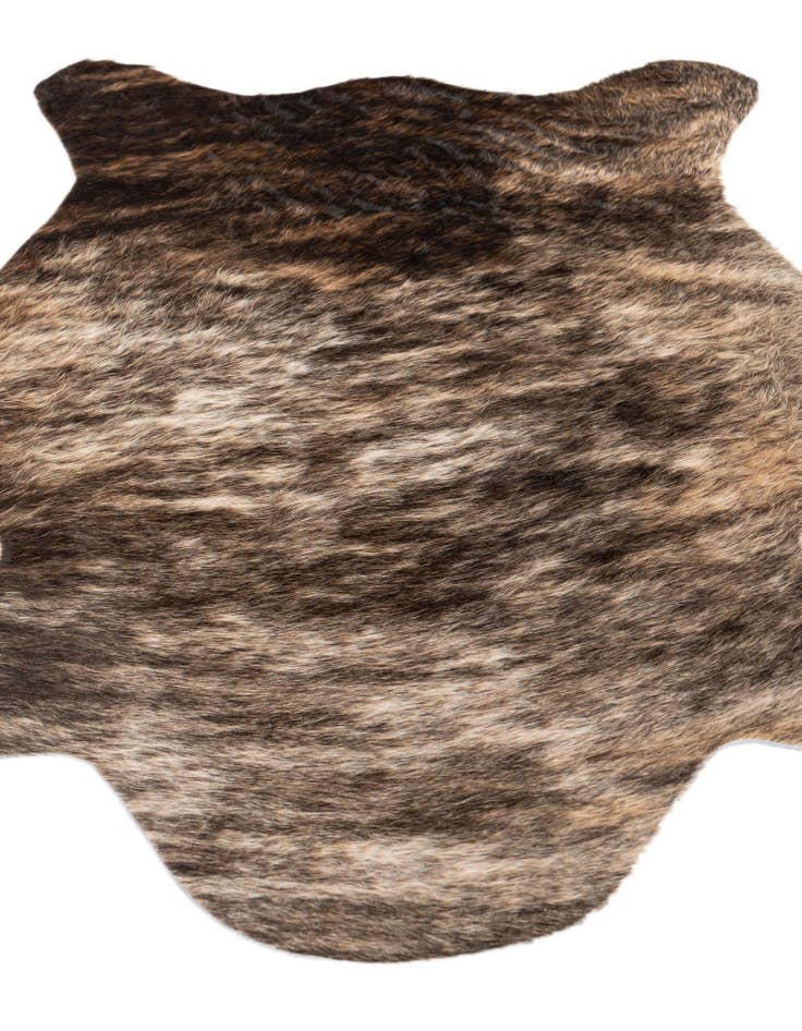 Detail image of  2' 2 x 2' 11 Cowhide Leather Rug