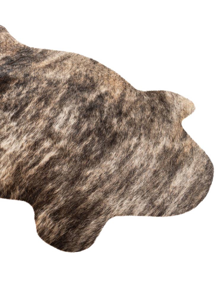 Detail image of  2' 2 x 2' 11 Cowhide Leather Rug