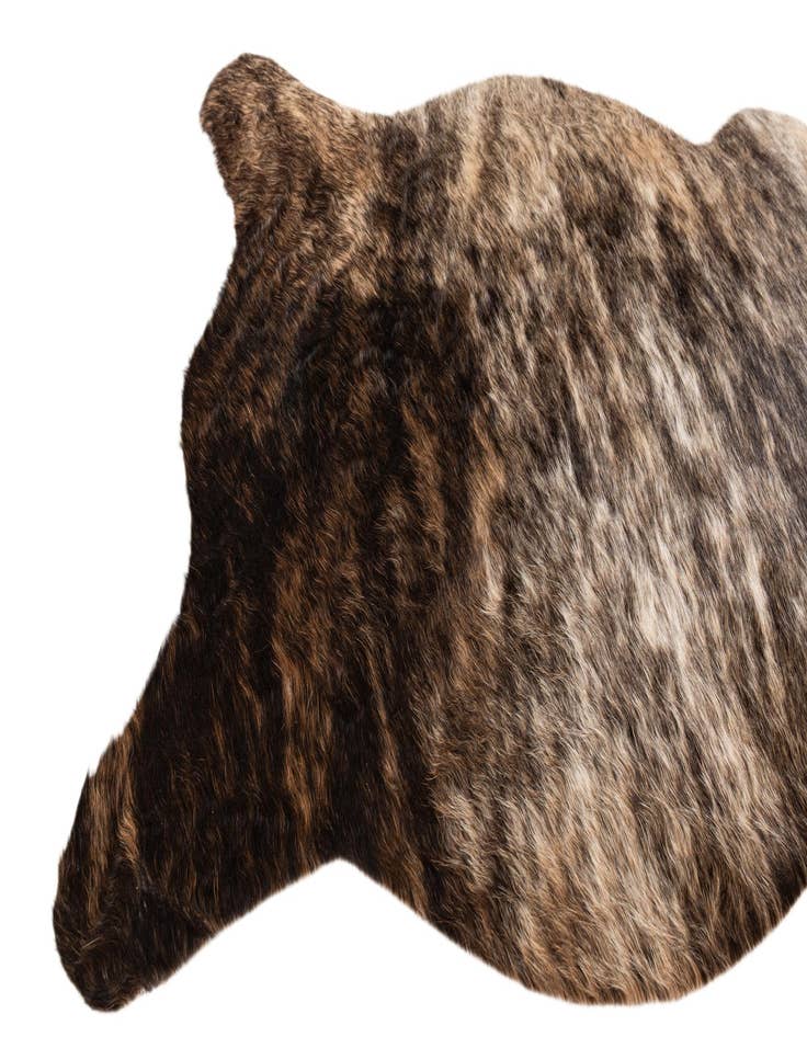 Detail image of  2' 2 x 2' 11 Cowhide Leather Rug