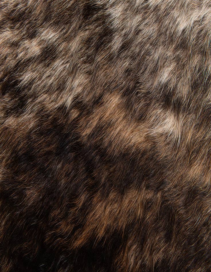 Detail image of  2' 2 x 2' 11 Cowhide Leather Rug