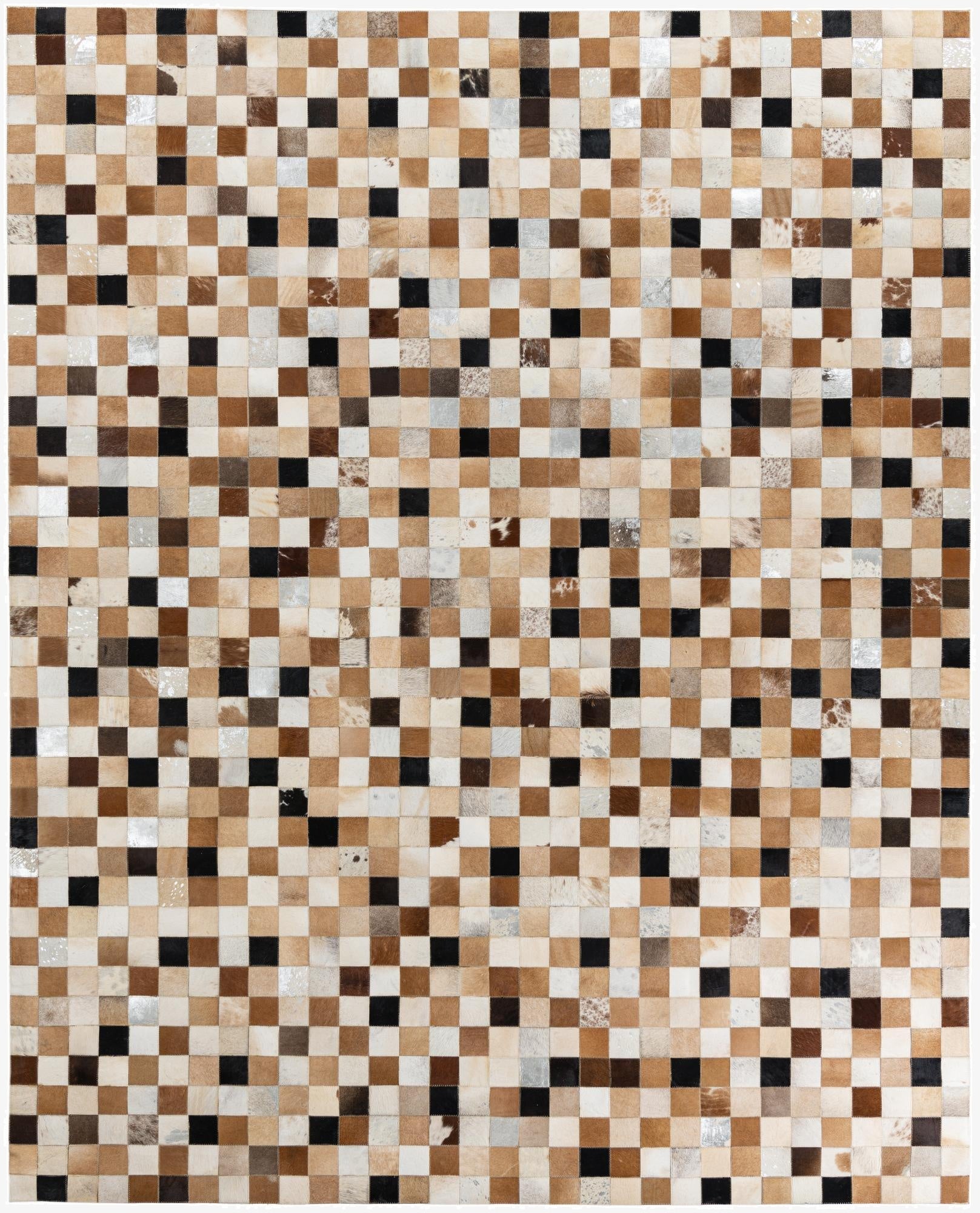  8' x 10' Cowhide Leather Rug