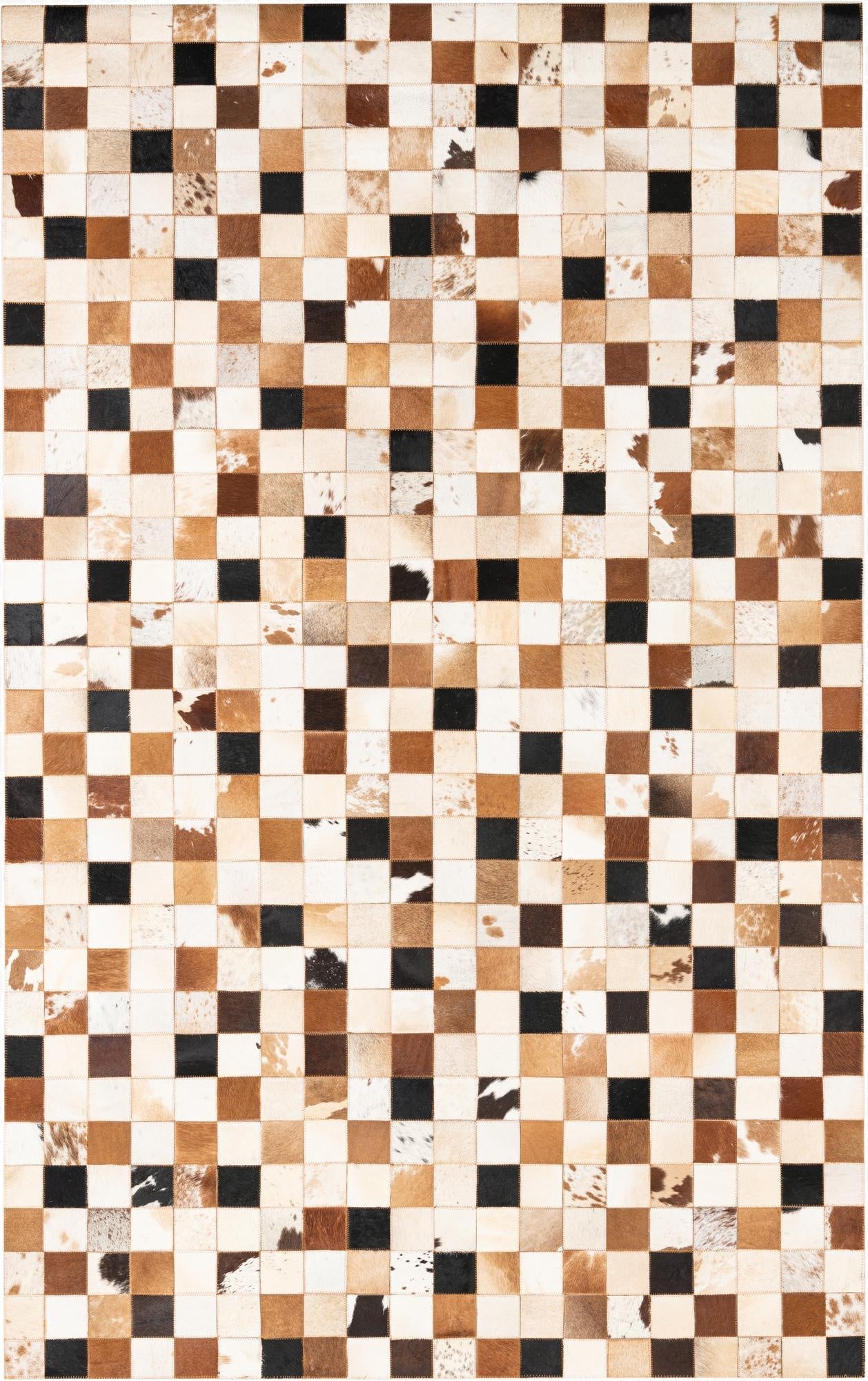  5' x 8' Cowhide Leather Rug